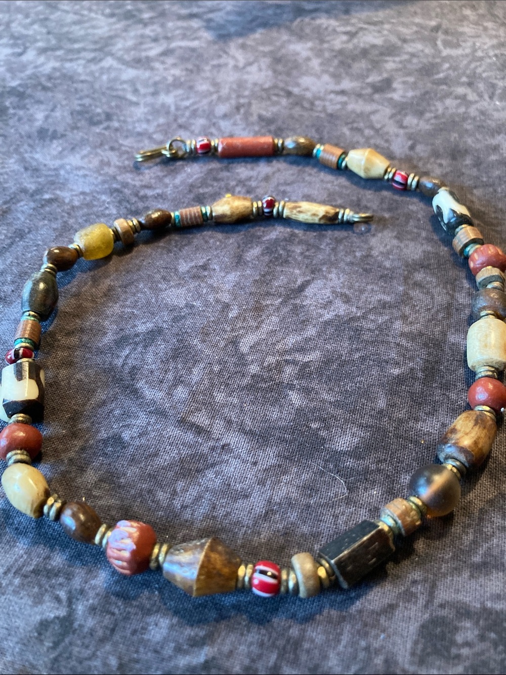 Bohemian Multicolor Beaded Necklace - Brand Unspecified